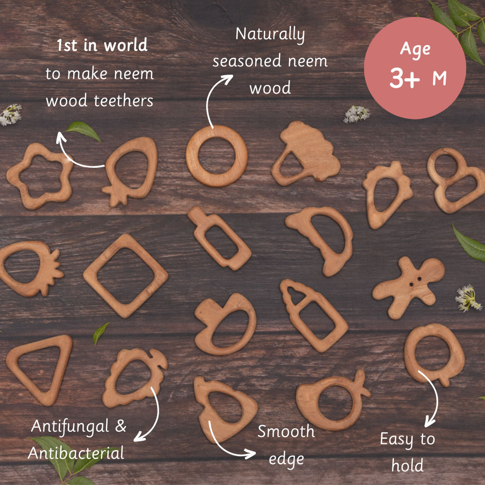 Wooden Teethers - Mushroom and Ice-cream cone